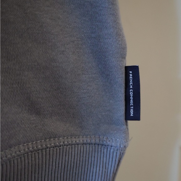 French Connection Gray blue Sweater quarter zip sweater unisex - Picture 4 of 5